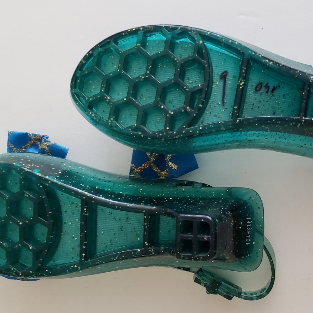 Disney Brave Merida Sparkly GreenJelly Shoes 7.5" - Picture 3 of 3